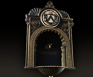 Vintage Public Wall Fountain