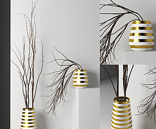dry vase 1022