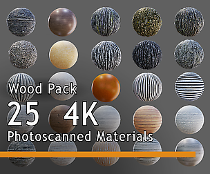 Photoscanned Wood Texture Pack