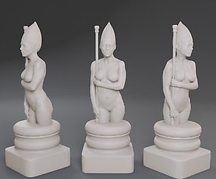 White Chess Female Bishop