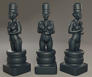 Black Chess Female King