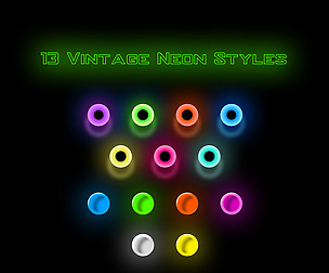 13 Vintage Neon Styles