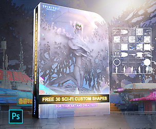 FREE 30 SCI-FI CUSTOM SHAPES - PACK 73