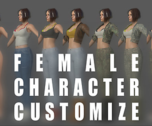 Character - Female Girl Customize Bundle Pack