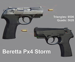 Weapon - Gun - Short Gun - Beretta Px4 Storm