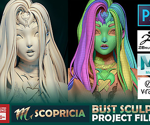 Scoprisia Bust Sculpt Project Files