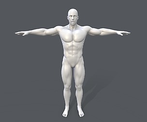Middle poly male basemesh - 1