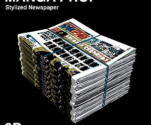 3D MANGA ASSET | NEWSPAPER