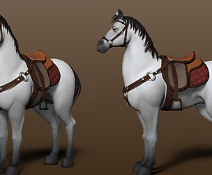 Stylized Horse Basemesh