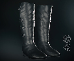 Black Leather Boots 2