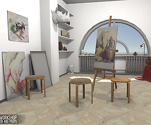 Art workshop - interior and props