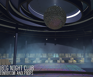 Big night club - interior and props