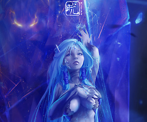 Shiva, the ice queen Pinup Final Fantasy