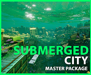 Submerged City Asset - Full package UE4 & UNITY