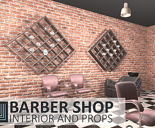 Barber shop - interior and props