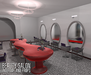 Beauty salon - interior and props