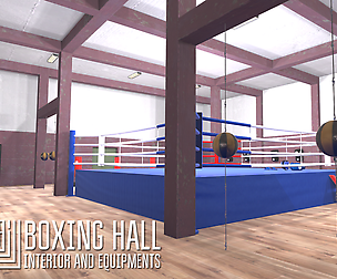 Boxing hall - interior and equipments