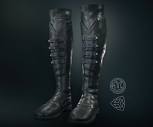 Black Leather Boots 3