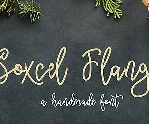 Soxcel Flange Script Font