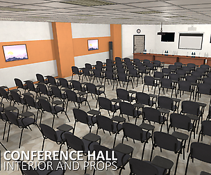 Conference hall - interior and props