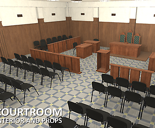Courtroom - interior and props