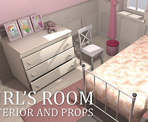 Girl's room - interior and props