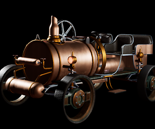 SteamPunk Old Vehicle / Car