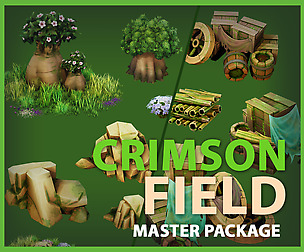 Crimson Field Stylized Full Package - UE4 & UNITY