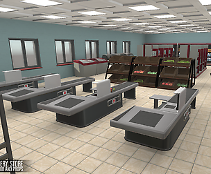 Grocery store - interior and props