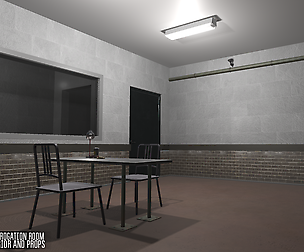 Interrogation room - interior and props