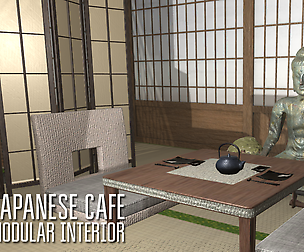Japanese cafe - modular interior