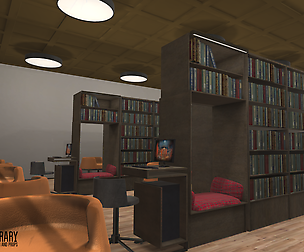 Library - interior and props