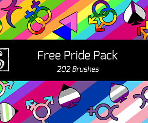 Shrineheart's Free Pride Pack - 202 Brushes