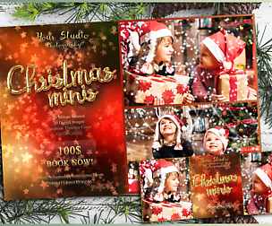 Christmas Mini Session Template facebook