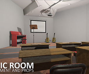 Music room - environment and props
