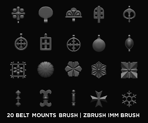 Belt Mounts - zBrush IMM