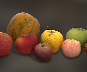 Photoscanned MiddlePoly Fruits Collection