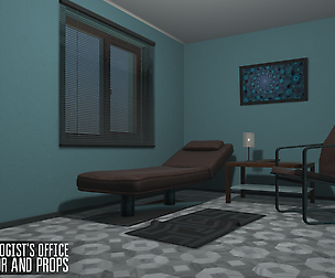 Psychologist's office - interior and props
