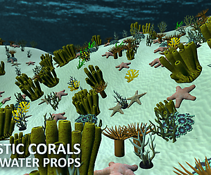 Realistic corals - underwater props
