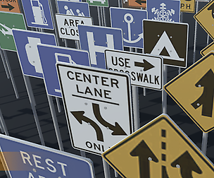 Road sign - Big pack
