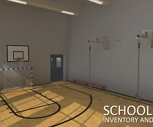 School gym - inventory and interior