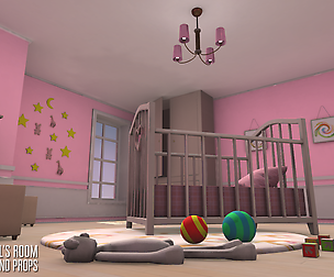 Small girl's room - interior and props