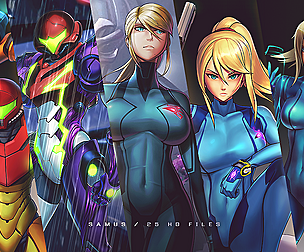 Samus Aran Nude armored - Re4 Remake