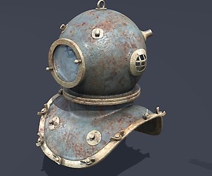 XIX Century diving helmet