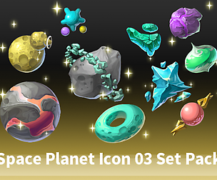 Space Planet Icon 03 Set Pack