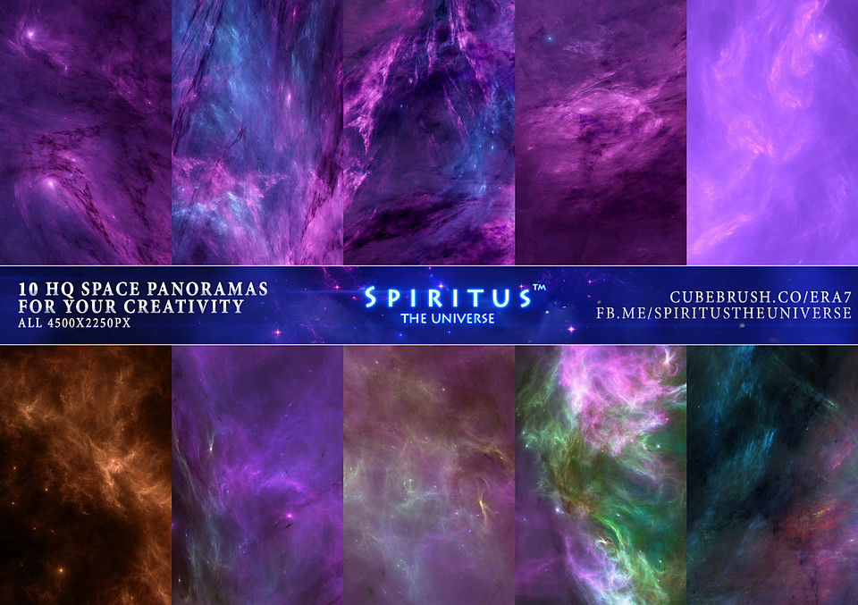10 HQ SPACE PANORAMAS - PACK 80