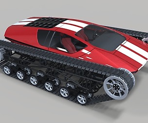 Concept tracked sport car