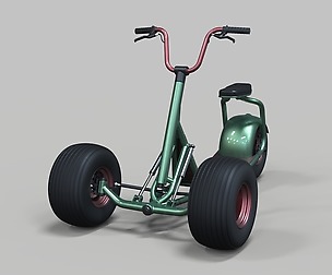 Electric trike scooter concept