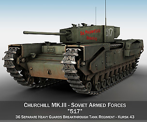 Churchill MK.III - 517 - Soviet  Army