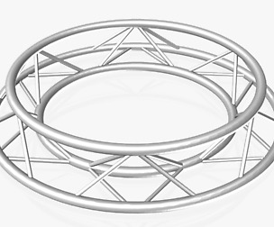 Circle Triangular Truss (Full diameter 150cm)